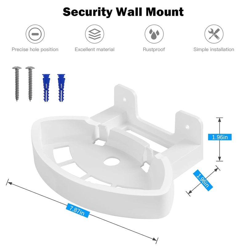 Huafly 1pcs Wall Mount Bracket for eero Max 7 WiFi, Effortless Installation No Messy Wires Space Saving, Strong ABS Holder, Cable Management at Home & Office (eero Max 7 Mount,1Pcs) - Image 4